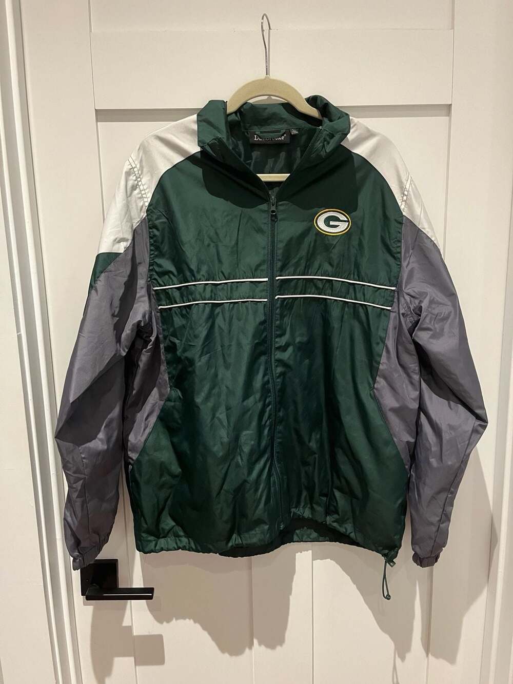 Dunbrooke x Sports Illustrated Green Bay Packers Colorblock Full-Zip Windbreaker
